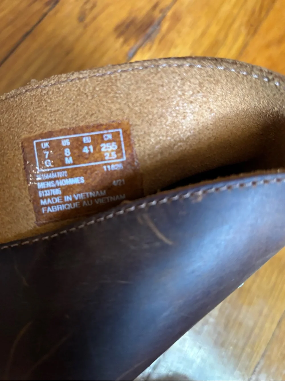 Clarks Brown Leather Lace Up Chukka Desert Ankle Boots Rubber Sole. Men's US 8
